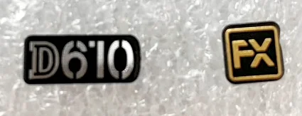 D610 FXLOGO Для Nikon логотип табличка D610 FX d7100 d750 d3200 d5600 камера логотип камеры Запчасти - Цвет: D610 FXLOGO