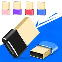 Adaptador convertidor USB a tipo c, adaptador USB 2,0, enchufe portátil, Mini adaptador de teléfono, convertidor de teléfono móvil, 1 ud.