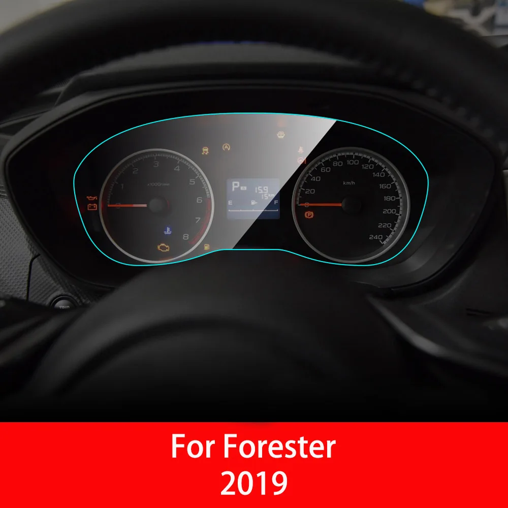 For Forester 2019 Автомобильная приборная панель протектор экрана для Subaru Forester интерьер приборной панели автомобиля мембранный экран защитная пленка ТПУ аксессуары - Название цвета: For Forester 2019