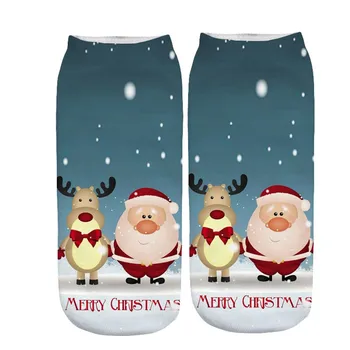 

Sagace Socks Winter Print Socks Girls Christmas Printing Socks Santa Elk Printing Cotton Sports Socks Calcetines De La Mujer