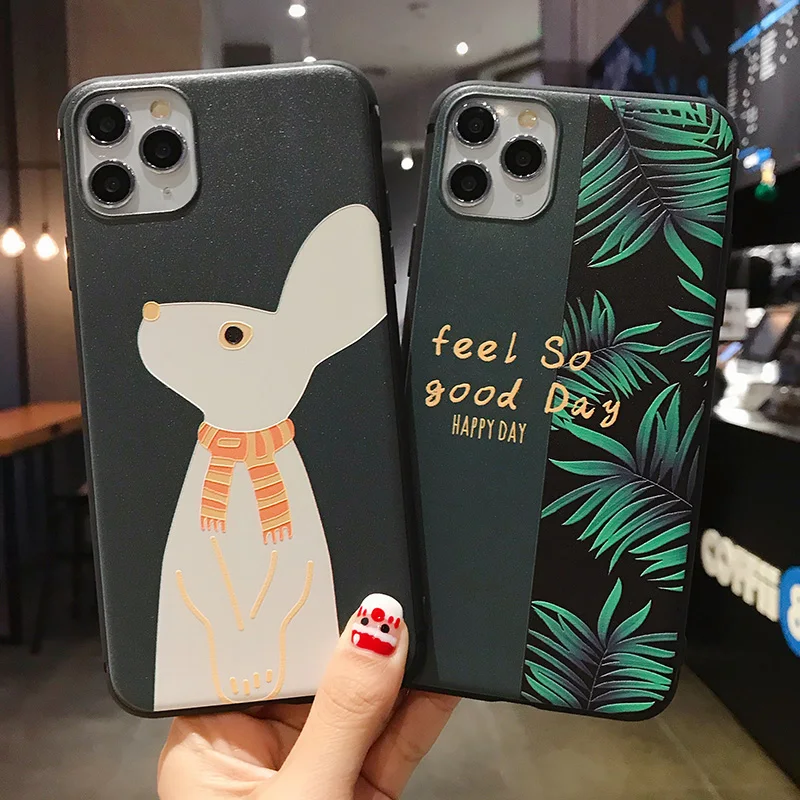 Чехлы для телефонов Redmi Note 5 5A 6 7 8 8Pro с изображением листьев кролика, ремешок на запястье для Xiaomi 8 9 A2 A3Lite, мягкая задняя крышка funsas