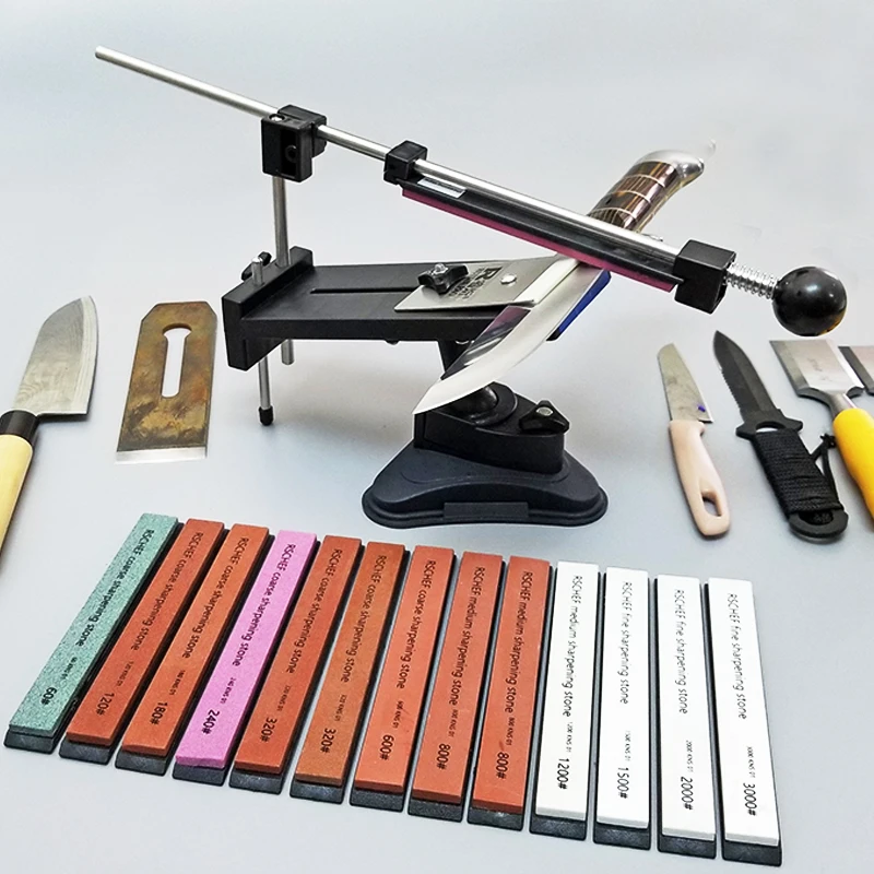 Sharpener Professional Kitchen Knife Fix Fixed Angleruixin pro with multi high quality stones sharpening stone whetstone grind