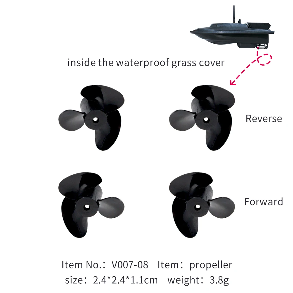 Flytec V007-08 Набор пропеллеров запасные части для V007 RC лодка для доставки прикорма и оснастки