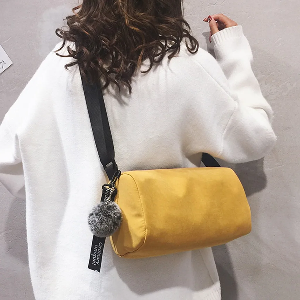 Женская сумка 2019, модный простой стиль, Одноцветный холщовый наплечный мешок, поясная сумка с большой талией, сумка-мессенджер, женская