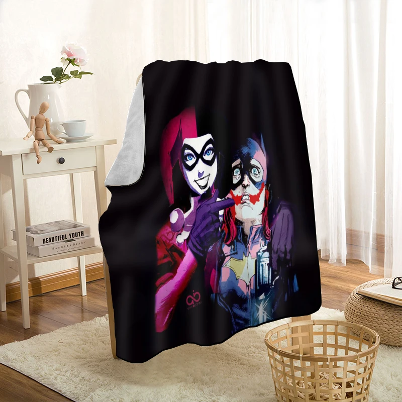HEARMNY Harley Quinn Nap одеяло супер мягкий теплый микрофибра ткань одеяло для дивана плед путешествия взрослых одеяло - Цвет: 13