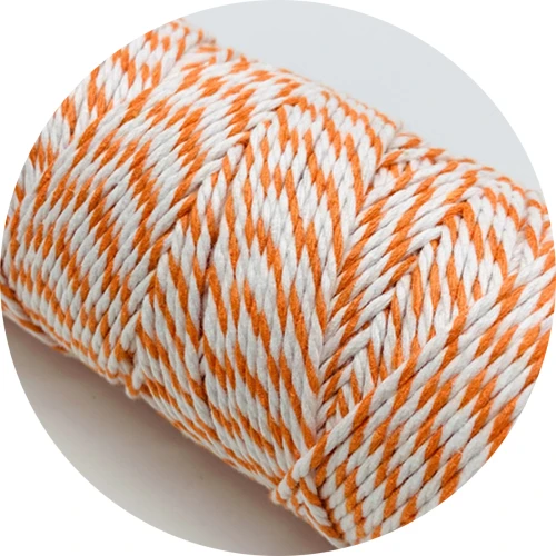 10yards 2mm 100% Cotton Rope Colorful Twisted String Cotton Cords Rope For Home Decor Handmade Christmas DIY Gift Wrap
