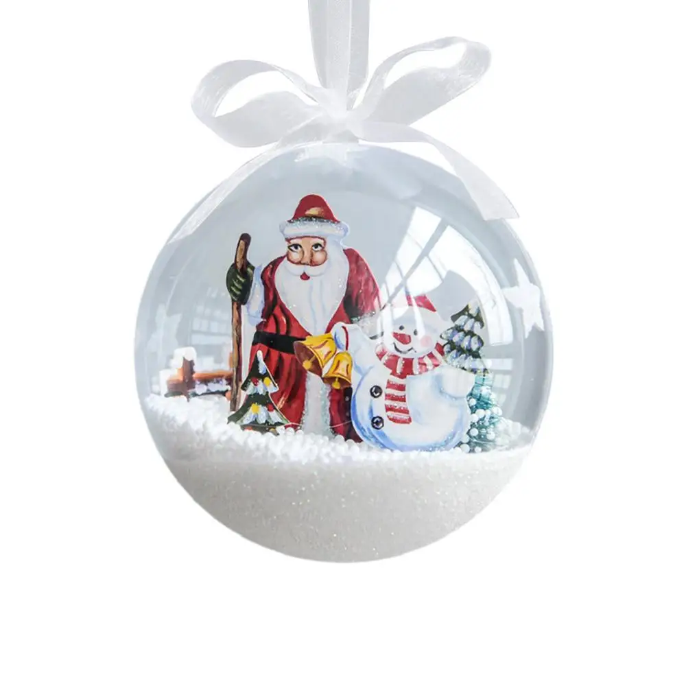 Шары из полистирола, подвеска на рождественскую елку, подвесное украшение, Рождественский шар, декор для рождества, праздника, 8 см, boule sapin de noel# 2F - Цвет: Флуоресцентный желтый