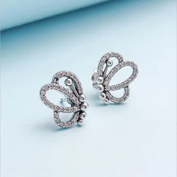 

Original S925 Sterling Silver Pan Earring New Style Butterfly Pan Earrings And Pan Earrings For Wedding Party Fashion Jewelry