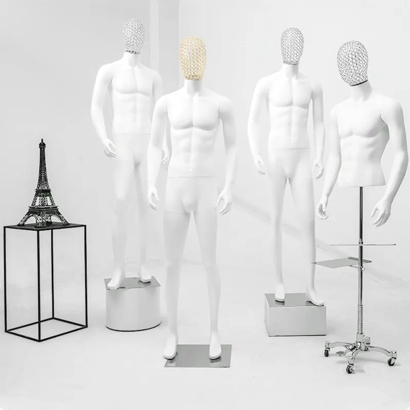 Hot Sale New Style White Mannequin Fiberglass Men Model On Sale