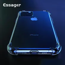 Противоударный чехол для телефона Essager для iPhone 11 Pro XS Max X XR 8 7 6 6S Plus 5 5S SE 8plus 7plus роскошный силиконовый чехол-накладка