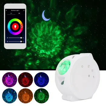 

Led 6 Colors Smart App Control Starry Sky Projector 360 Degree Rotating Romantic Atmosphere Lamp For Kid Presents