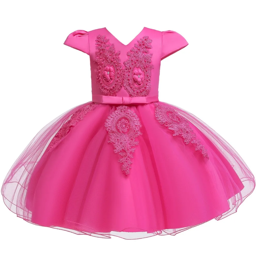 Elegant-Floral-Pattern-Girls-Tutu-Dress-Infant-Girl-Wedding-Dress-Kids-Baby-Girls-Birthday-Party-Princess