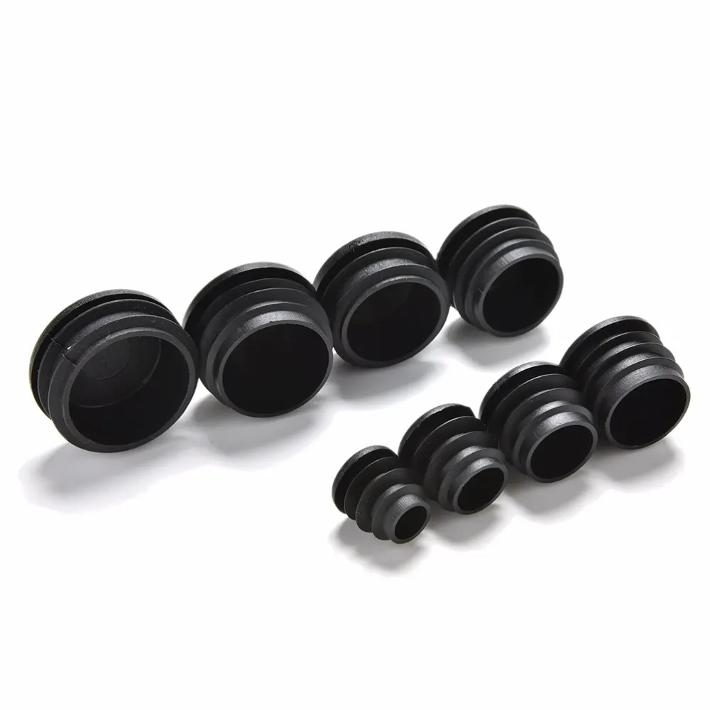 10Pcs/lot Plastic Furniture Leg Plug Blanking End Cap Bung For Round Pipe Tube Out Diameter: 16/19/22/25/28/30/32/35mm