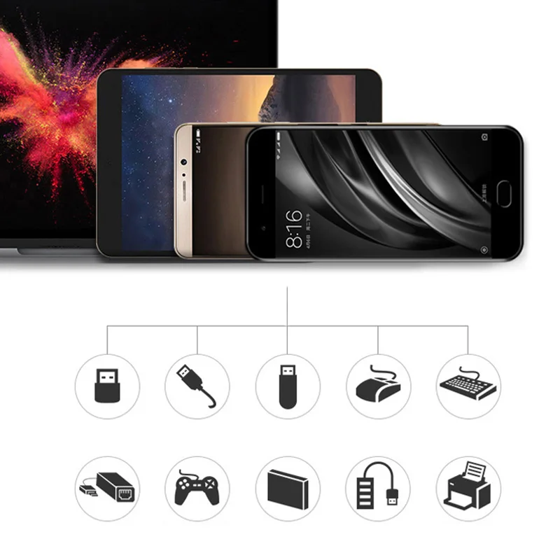 Портативный USB OTG конвертер Micro USB3.0 Otg кабель адаптер для Samsung Xiaomi Android мобильный