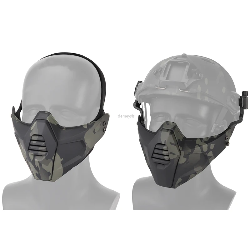 

Army Military Paintball Mask Hal Face Safety Tactical Mask Hunting Helmet Mask Protective Shooting Airsoft Combat Masks