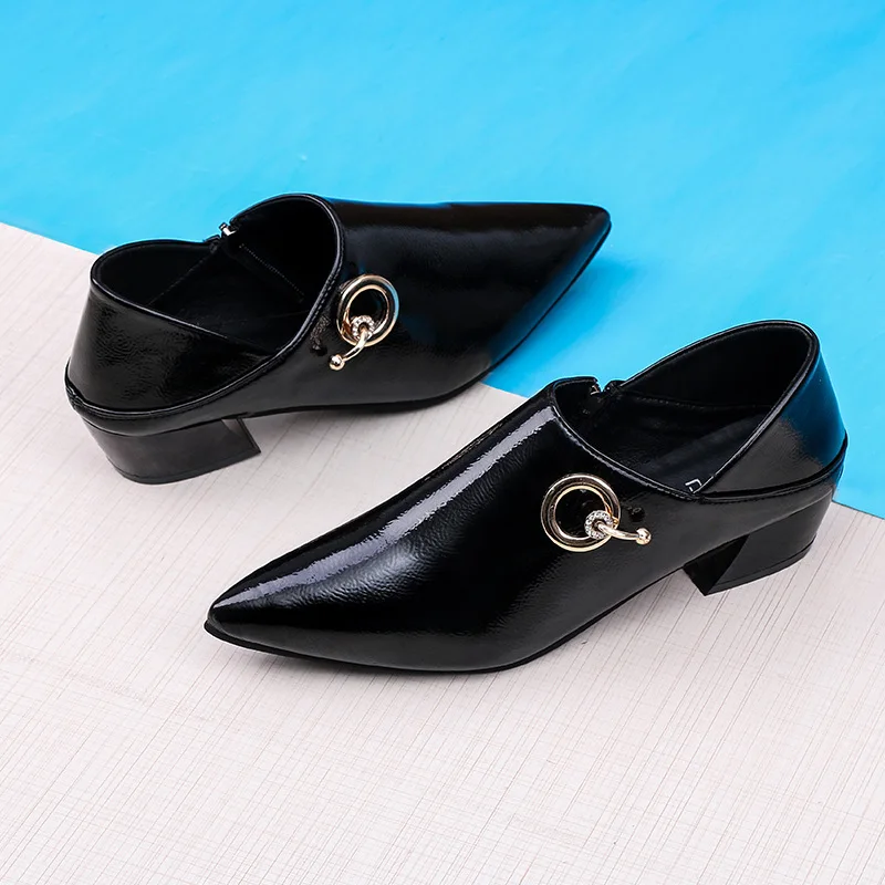

2019 Fashion Women's Oxford Female Shoe Low Heels Pointed Toe British Style Shallow Mouth Casual Woman Platform Shoes Modis