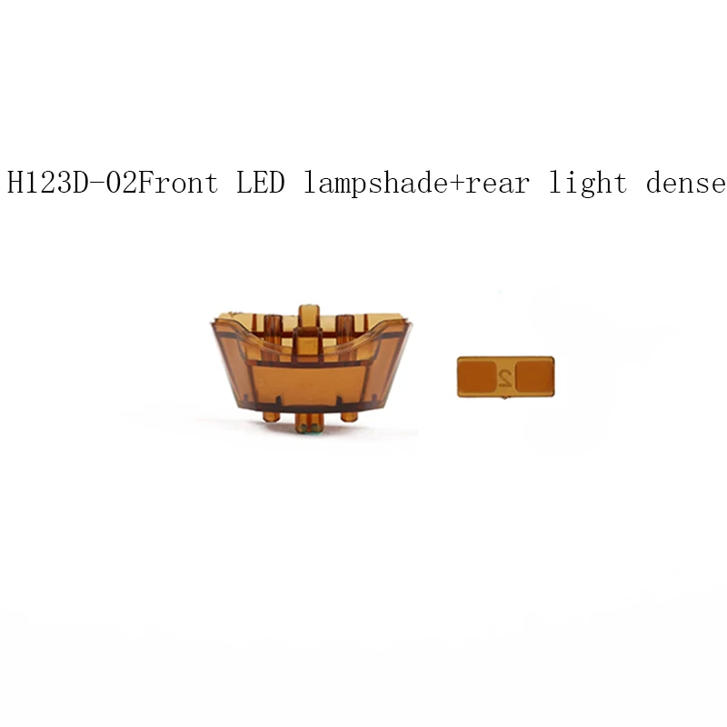 H123D-02 Front LED lampshade+rear light dense 前灯罩+后灯罩