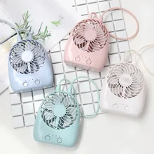 Usb Перезаряжаемый милый мини-вентилятор Настольный Электрический маленький портативный ручной светодиодный Электрический мини-вентилятор