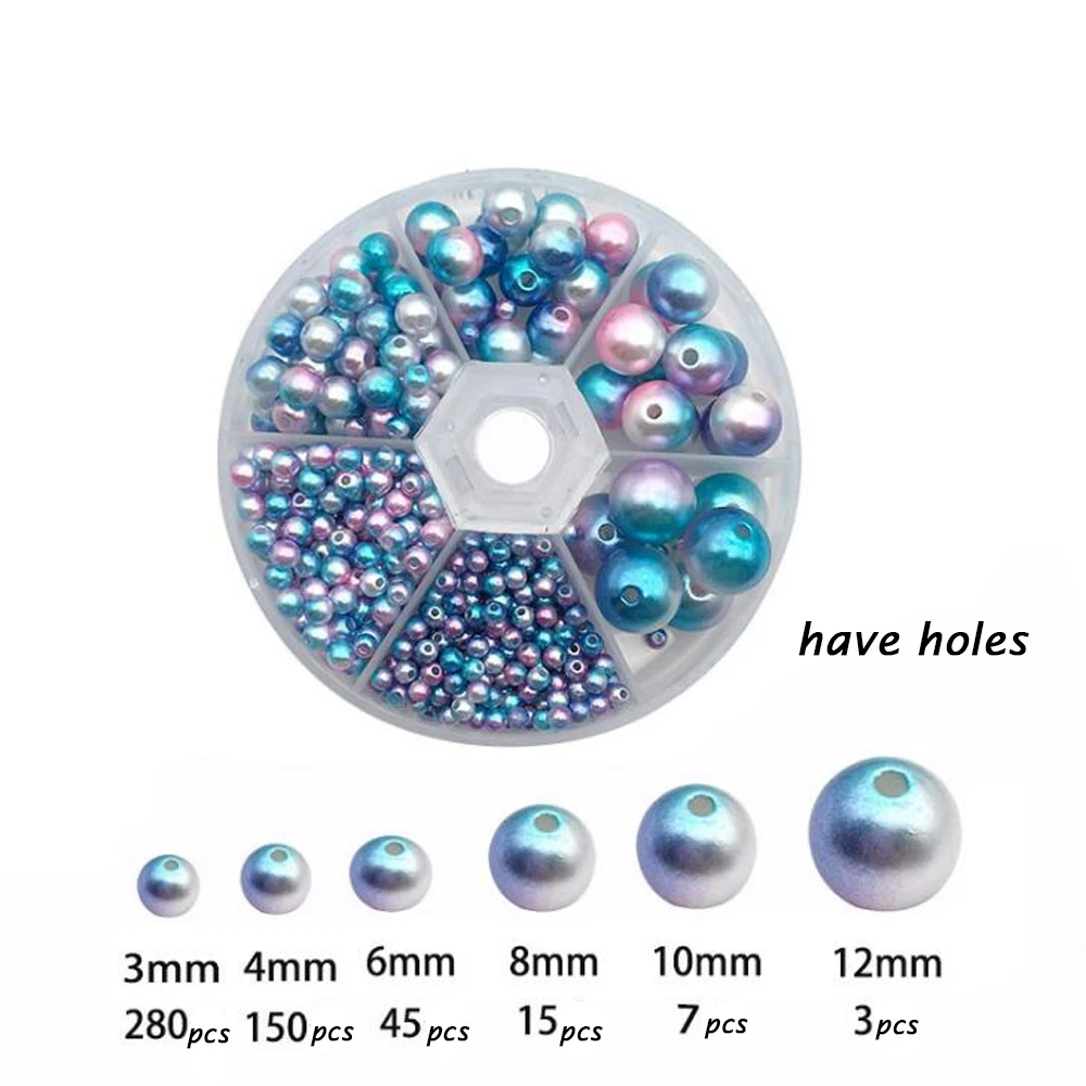 

Fashion Round 4/5/6/8/10/12mm Bright Candy Imitation Pearls Pears Spacer Loose DIY Jewelry Bracelets Necklaces Make