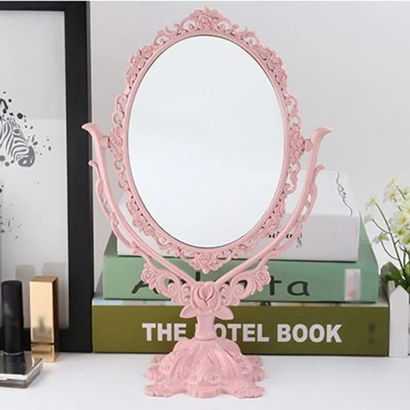 Высокое зеркало для макияжа настольное вращающееся готическое зеркало бабочка Роза декор инструмент для красоты KTC 66
