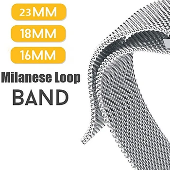 

16MM 18MM 23MM Milanese Loop Watch Straps Band Smart Bracelet Strap Unique Magnet Lock Watchband Straps For Men Women Wristband