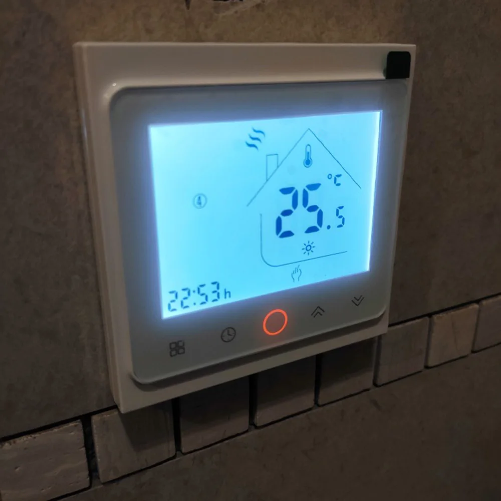 Comprar Controlador de temperatura del termostato inteligente de 95 ~ 240V WiFi para el suelo eléctrico de agua caldera a gas para calefacción funciona con Alexa Google Home