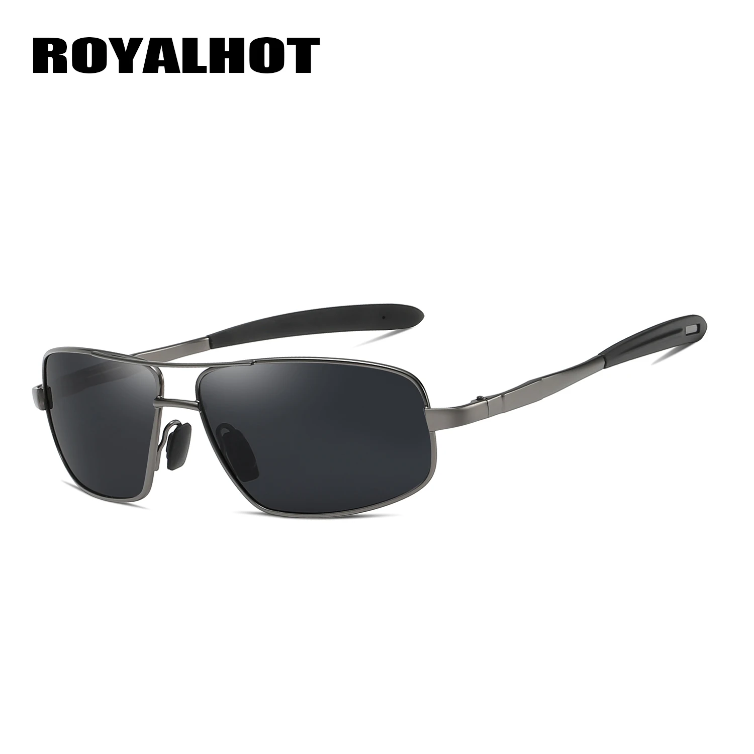 RoyalHot, мужские, женские, модные, сплав, крутые, Прямоугольная оправа, солнцезащитные очки, для вождения, солнцезащитные очки, оттенки, Oculos masculino, мужские, 900138 - Цвет линз: Grey