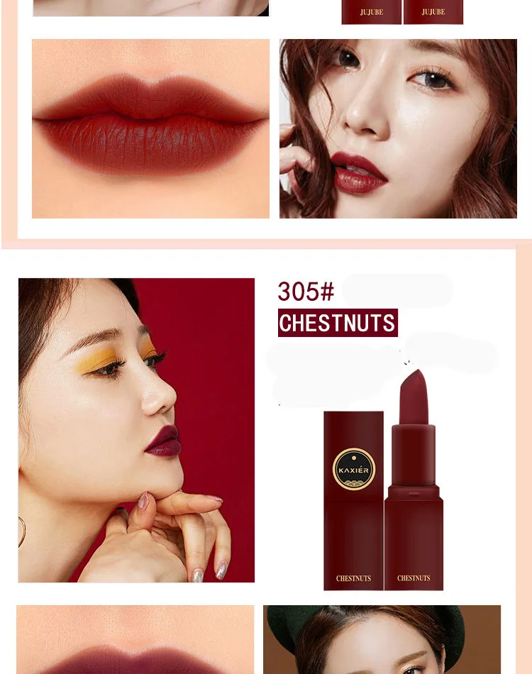 Abay New Hot Sale Makeup Set Five Colors Sticks Women Lipstick Matte Lasting Makeup Lipstick Students Mouth Make up