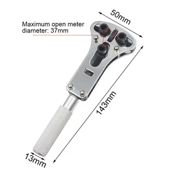 

Adjustable Wrist Watch Case Opener Screw Back Remover Wrench Repair Tool 34mm/37mm Professional Watch Repair Wrench Tool Kit