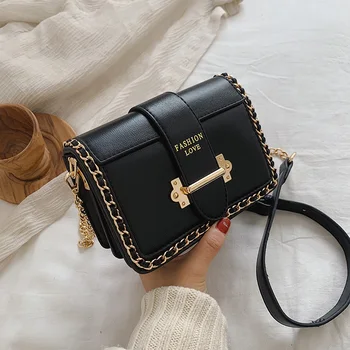 

bags for women 2020 fashion PU leather square female messenger bag sac a main femme crossbody bags for women bolsa feminina