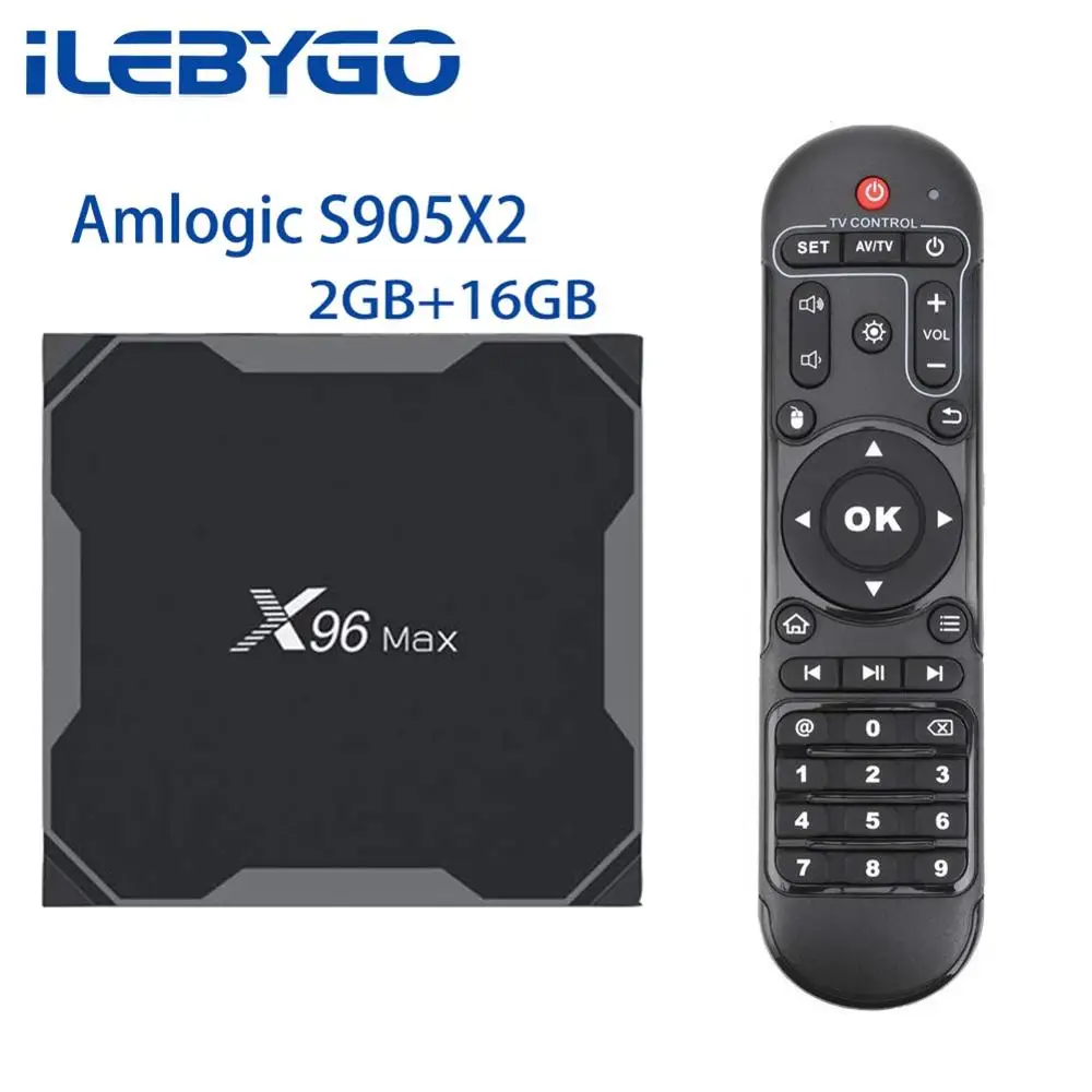 ILebygo X96 Max Android 8,1 умные телевизоры BOX Amlogic S905X2 4 ядра Гб 64 Декодер каналов кабельного телевидения 2,4 г и 5,8 Wi Fi BT 1000 м к media player - Цвет: 2GB 16GB