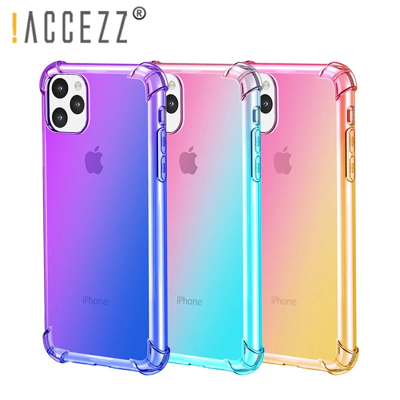 

!ACCEZZ Soft Phone Case for IPhone 11 Pro Max TPU Cases Silicone Protection Back Cover Ultra Slim Mobile Phone Shell Coque Capa