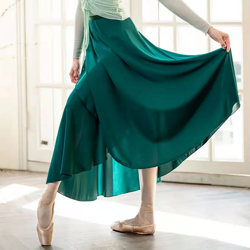 Chiffon Ballet Dance Training Skirt Satin Ballet Dance Training Skirt