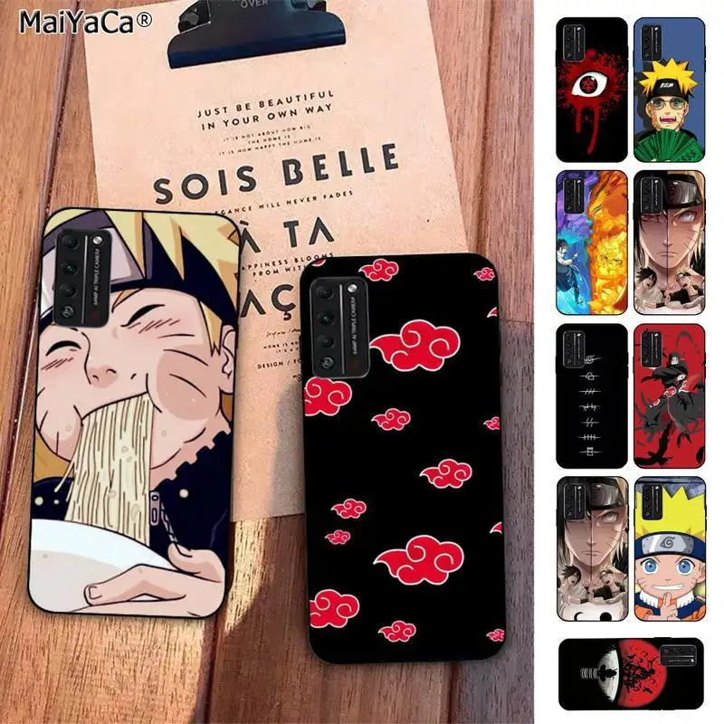Мягкий резиновый чехол для телефона MaiYaCa Anime Naruto Uchiha Itachi Huawei Honor 8x9 10 20 V 30 pro lite view 7A