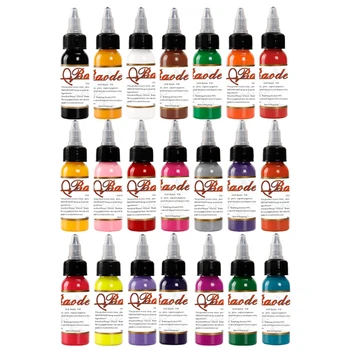 

21 1oz Tattoo Ink Pigment Set Kits Body Arts 30ml Black Professinal Beauty Permanent Makesup Paints Accesories Tinta