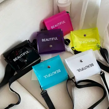 

Shoulder Messenger Mobile Packet Female 2020 New Transparent godonie bao