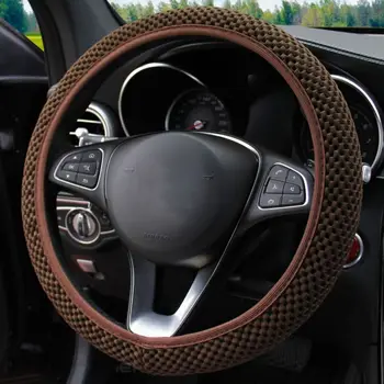 

Car Mesh Steering Wheel Glove Cover Soft Multi Color Universal Skin Soft Mesh Steering Wheel Cover