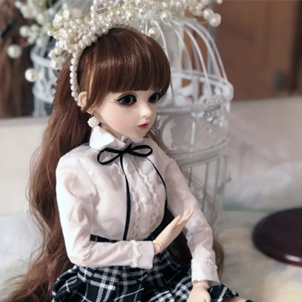 60 см, кукла Doris Katie BJD, набор для макияжа, сменная кукла с глазами, 1/3, BJD, куклы-Реборн,, ручная работа, кукла для девочки, подарки на день рождения