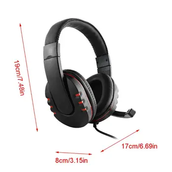 

Gaming Headphone Stereo Surround Headset 3.5mm Wired Mic for PS4 PC Computer