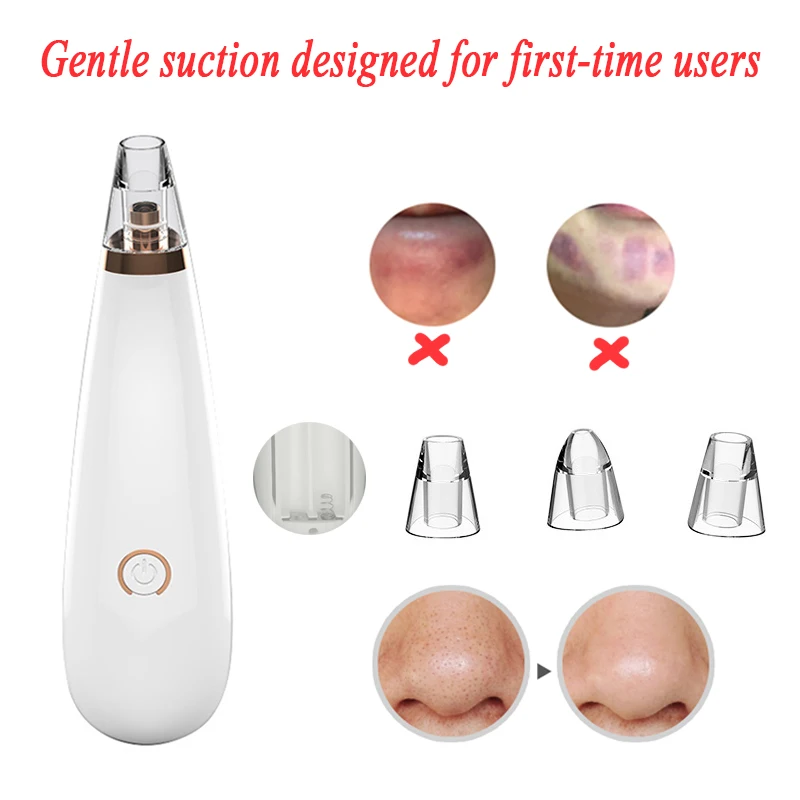 Blackhead remover acne cleansing pores black dot electric cleaner blackheads acne facial vacuum cleaner beauty skin 5