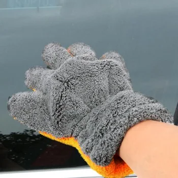 

Soft Car Wash Gloves Glass Clean Multifunction Handwear 29*25CM Accessory Tool