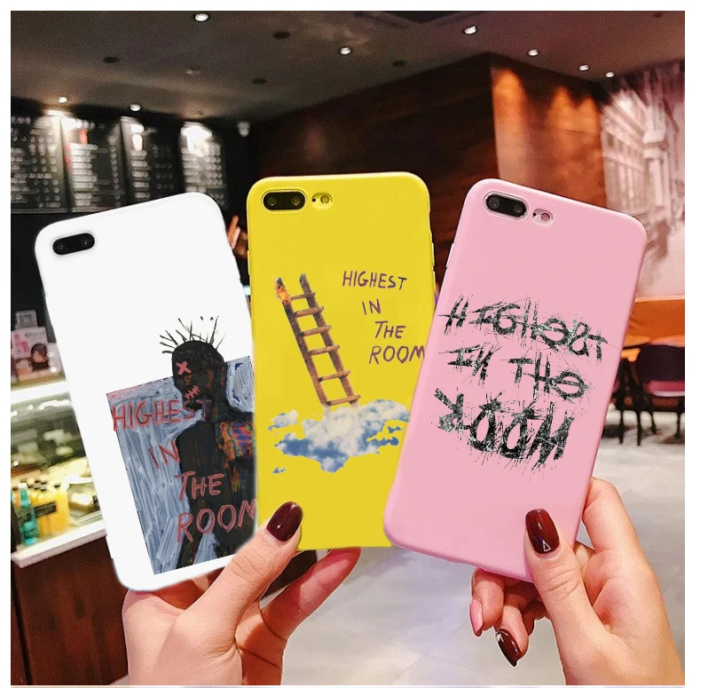 Принтом Трэвиса Скотта яркие цвета ТПУ чехол для мобильного телефона iphone X 7 XS XR