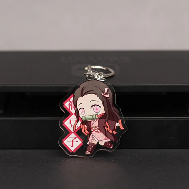 Аниме демон убийца: Kimetsu no Yaiba акриловый брелок для ключей Косплей Аниме Подарки