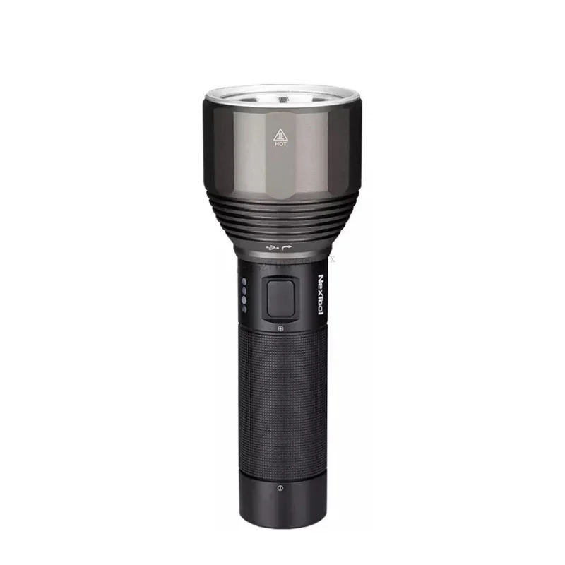 Black Xiaomi Mijia NexTool 2000 лм 380 м наружный светильник-вспышка USB-C перезаряжаемый IPX7 водонепроницаемый портативный светильник-вспышка для путешествий и кемпинга - Цвет: Black