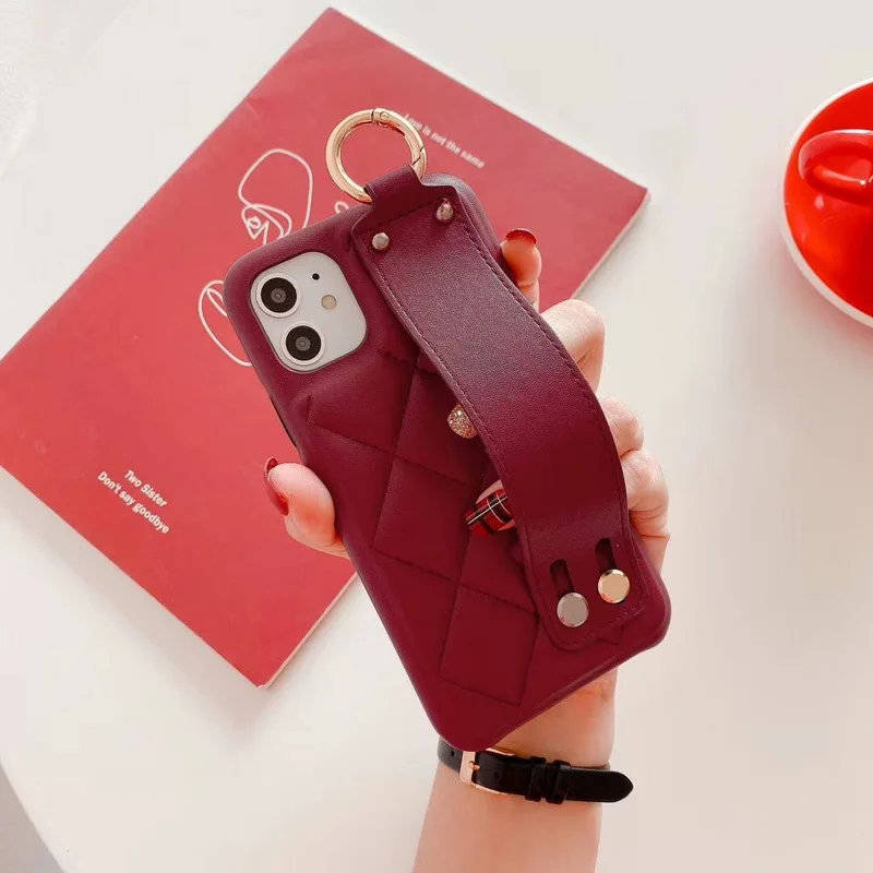 Мягкий кожаный роскошный чехол s для iPhone 11 Pro Max чехол X XS Max XR 6 6S 7 8 Plus чехол Защита телефона Funda Coque Capas - Цвет: Wine Red