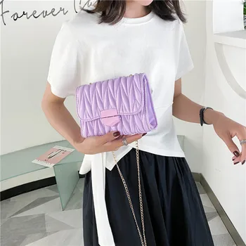 

Women's bags 2020 summer new fashion popular chain messenger bag all-match ladies small square bag