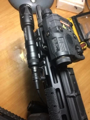 Тактическое крепление для страйкбола Surefir M300 M600 Arisaka Стиль фонарик рельсы Панель