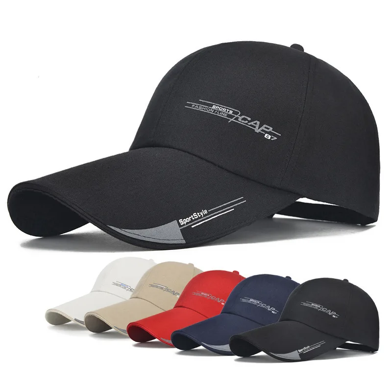 

Hat Men's Sun-resistant Baseball Cap Korean-style Casual Fashion Outdoor Autumn & Winter Middle-aged Brim Hat Summer Sports Fish