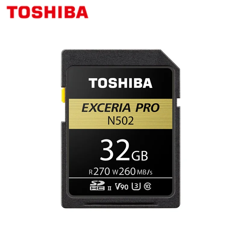 Оригинальная карта Toshiba sd-карта Exceria Pro SDHC 32 Гб SDXC 64 Гб 128 ГБ V90 UHS-III C10 флэш-карта памяти N502 Max 270 МБ/с./с