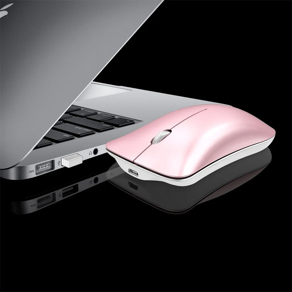 OMESHIN беспроводная Bluetooth мышь перезаряжаемая Бесшумная Макс 1600 dpi Бесшумная мышь для ноутбука для настольного компьютера/ноутбука